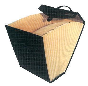 Eastlight Vertical Concertina File Black